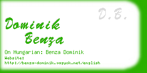 dominik benza business card